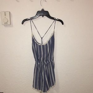 Abercrombie & Fitch Striped Romper